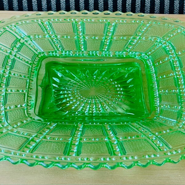 Square Glass Plate Etsy