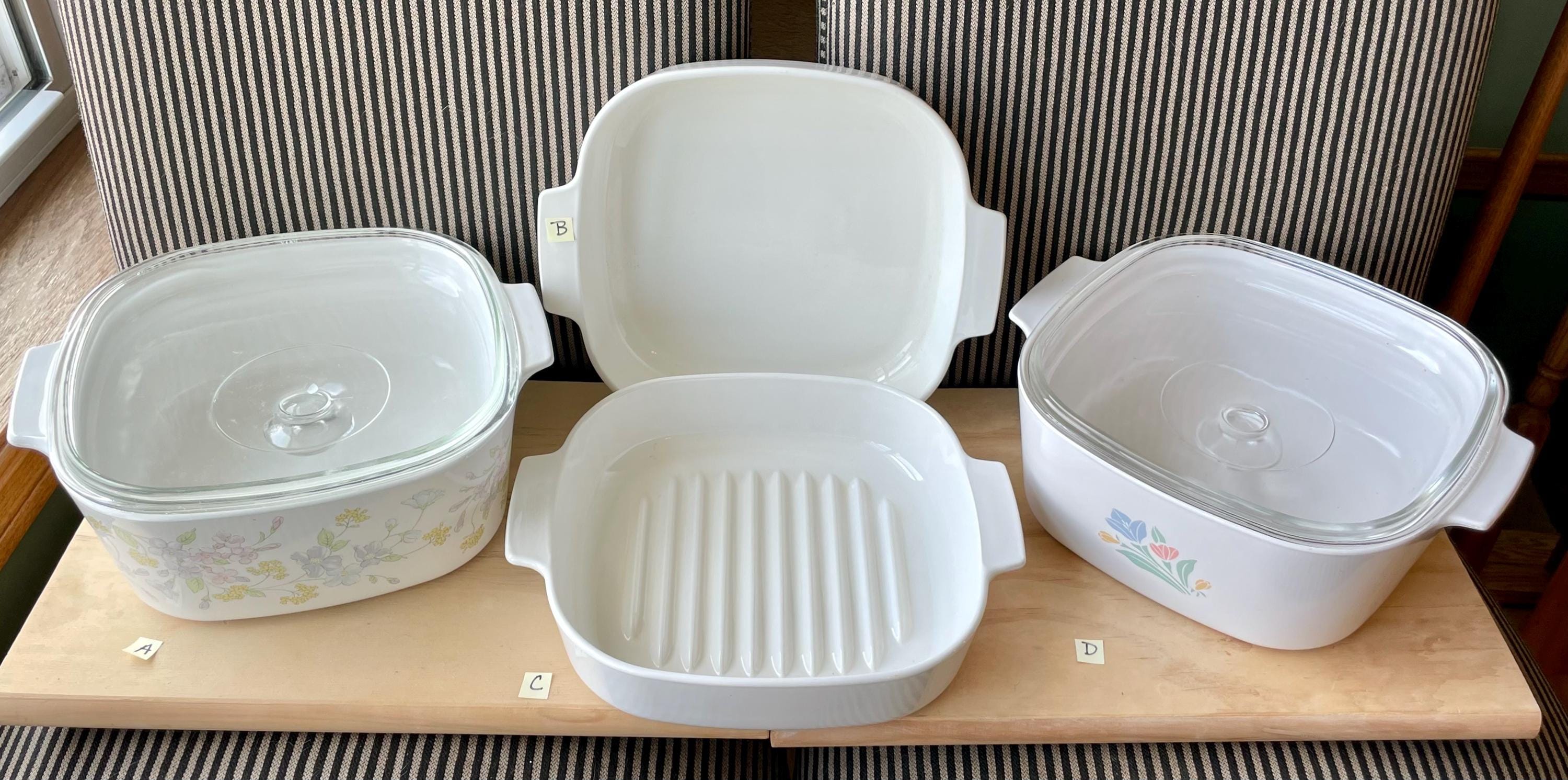1960 - 1970 Corning, Anchor Hocking, Pyrex and Corning-like Casserole ...
