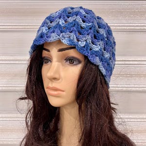 Cotton Summer Boho Hat, Crochet Womens Hat, Handmade Skull Cap, Handmade Summer Boho Girls Hat, Gift for her | Ready to Ship.