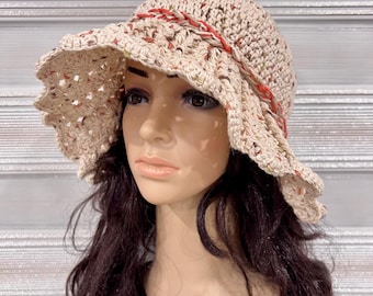 Crochet Cotton Bucket Hat: Handmade Summer Sun Hat