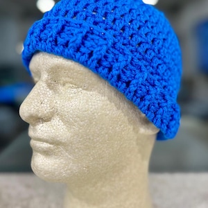 Fisherman Hat, Knit Men&#39;s Hat, Skull Cap Beanie, Handmade Hat, gift for him | Color Options Available