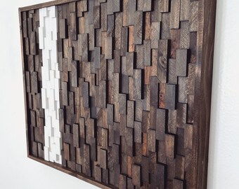 Phoebe | 3D Wood Wall Art | Lobby Art | Abstract Art | Boho Art | Modern Wood Art | Living Room Art | Dining Room Art | Mantel Art