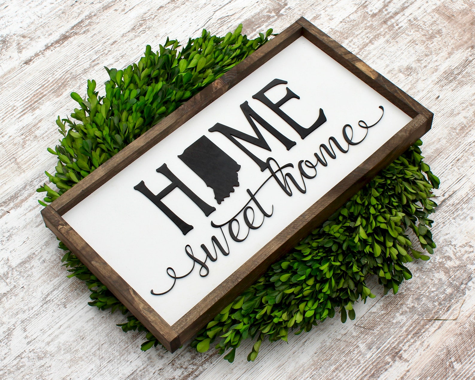 Indiana Indianapolis Indiana Sign Home Sweet Home Etsy