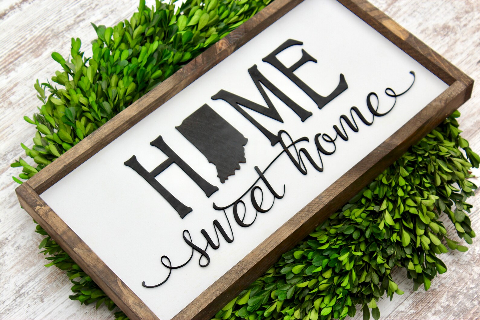 Indiana Indianapolis Indiana Sign Home Sweet Home Etsy