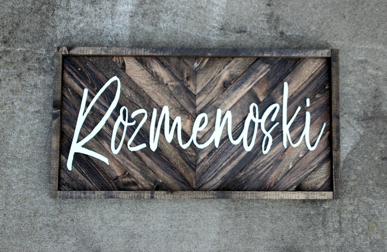 Entry Wall Decor Last Name Wall Decor Entry Name Sign Etsy