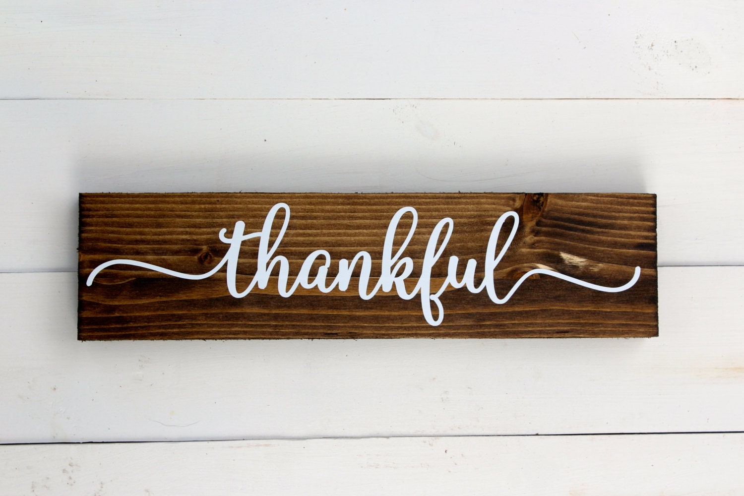 Thankful Sign Thanksgiving Sign Rustic Home Decor | Etsy