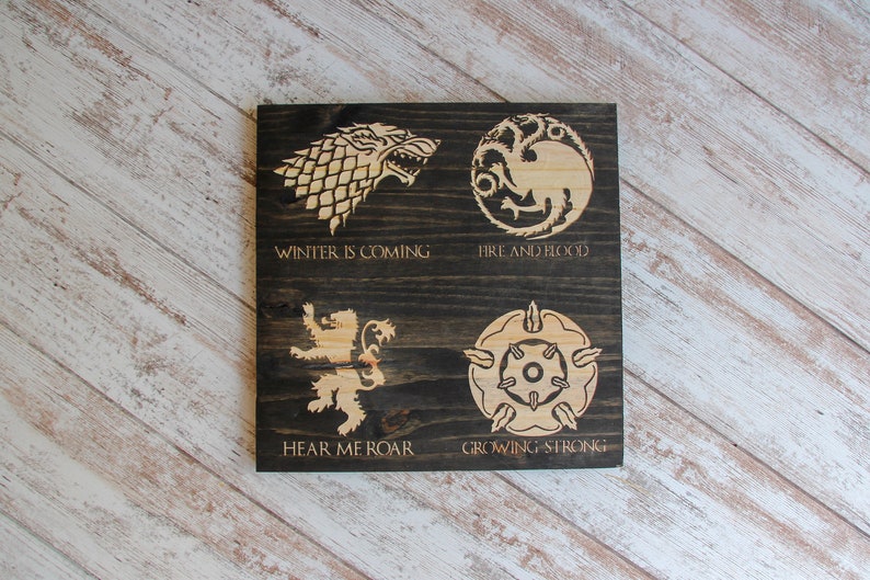 Game Of Thrones Winter Is Coming Game Of Thrones Sign Etsy