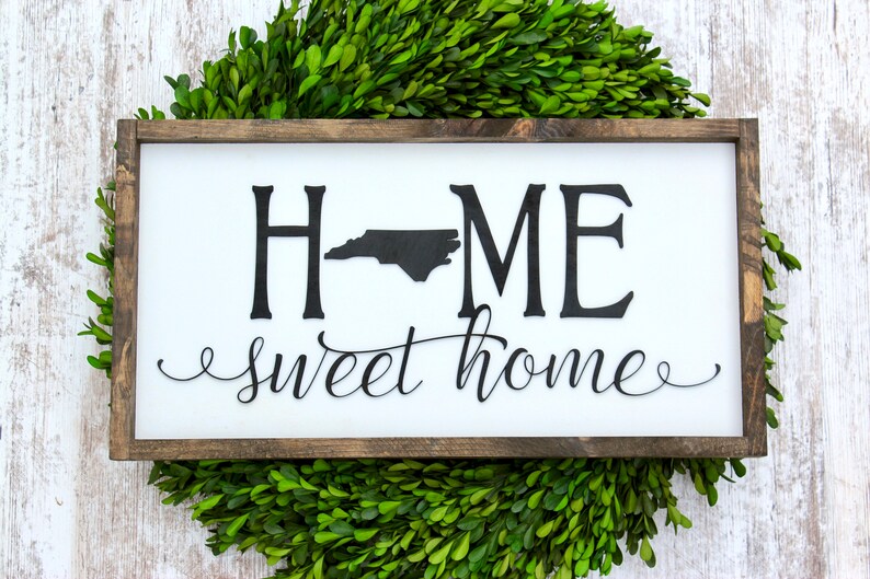 North Carolina Home Sweet Home North Carolina North Etsy