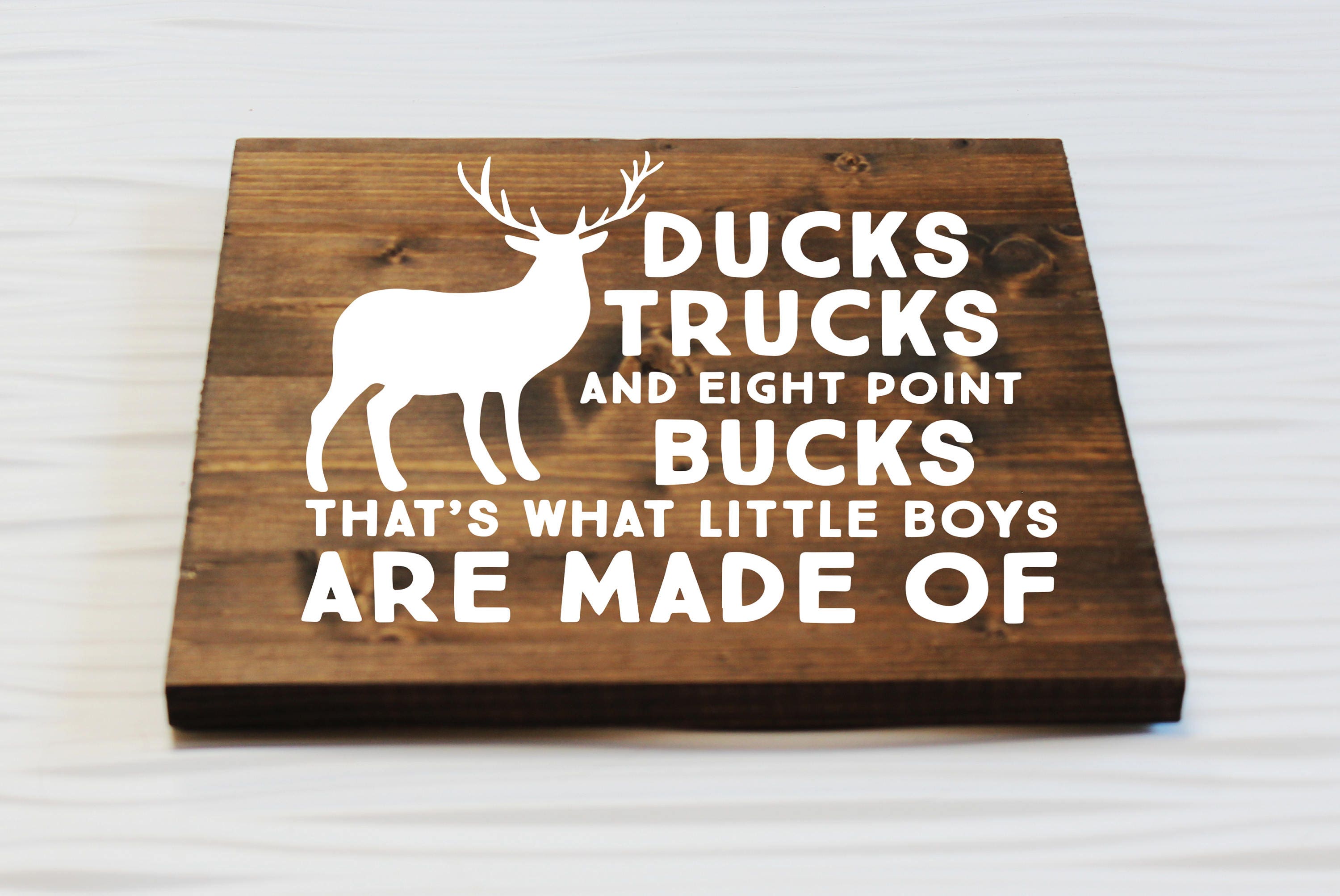 Ducks Trucks and Eight Point Bucks Are What Little Boys Are Etsy