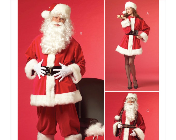 Sewing Pattern for SANTA Suitmisses'/men's Mr. Mrs. Etsy