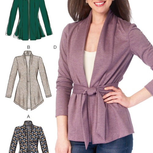 Sewing Pattern for Misses' Gathered Collar Jackets and Etsy