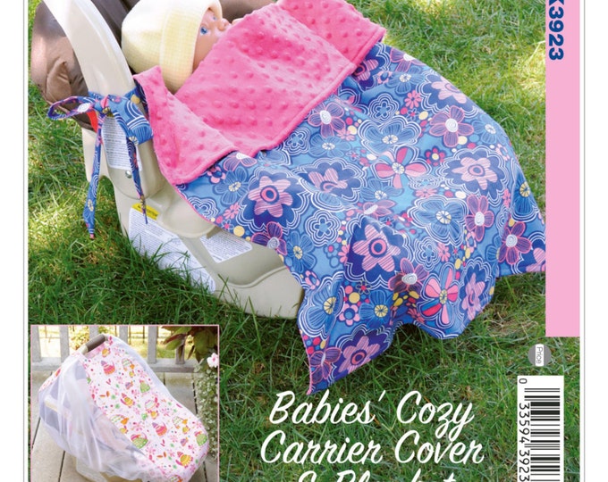 Sewing Pattern for Infants' Carrier Cover and Baby Carrier Blanket With