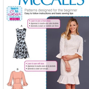 Sewing Pattern for Womens Dress in Misses & Plus Sizes, McCall&#39;s Pattern M7994, New Pattern, Learn To Sew Pattern, OOP
