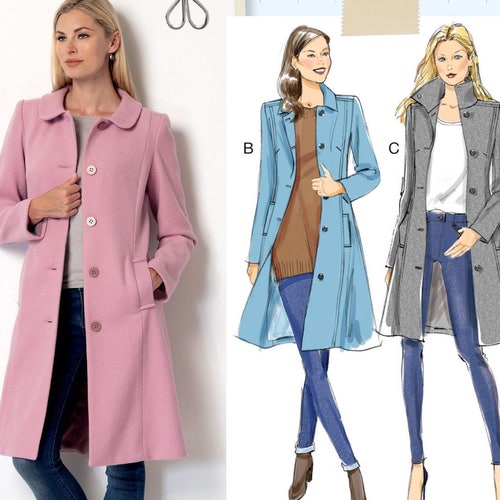 Sewing Pattern for Womens Coats Jacket. Misses & Plus - Etsy