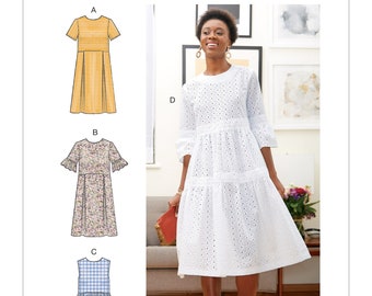 Sewing Pattern for Womens Dress, McCalls Pattern M7948, Summer Dress,  New Pattern, Easy Sew Pattern, 4 Variations on this Boho Styled Dress