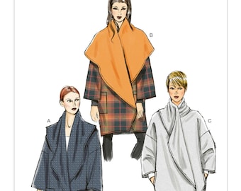 Vogue Sewing Pattern V8930 Misses' Oversized Shawl Collar