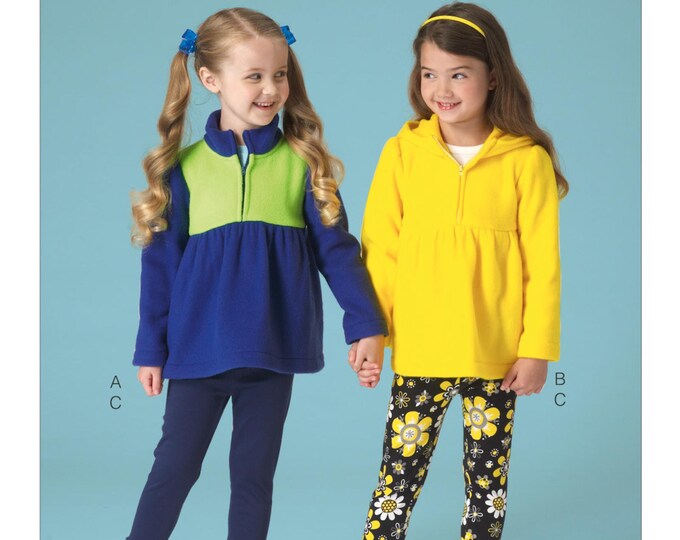 Sewing Pattern for Girls' Girls' Zip-front Jackets and Leggings, Kwik ...