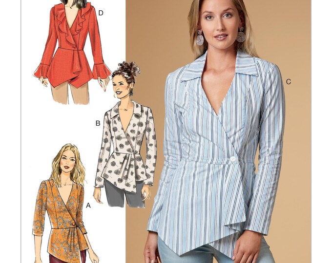 Sewing Pattern Womens Wrap Tops in Misses Sizes, Butterick Pattern