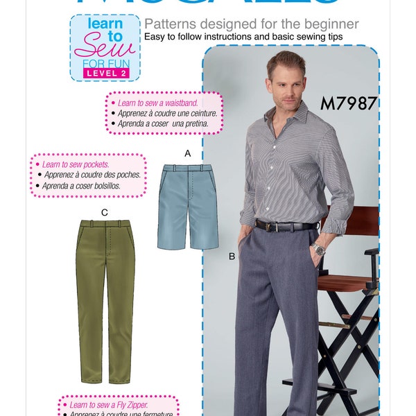 Mens Slacks Pattern Etsy