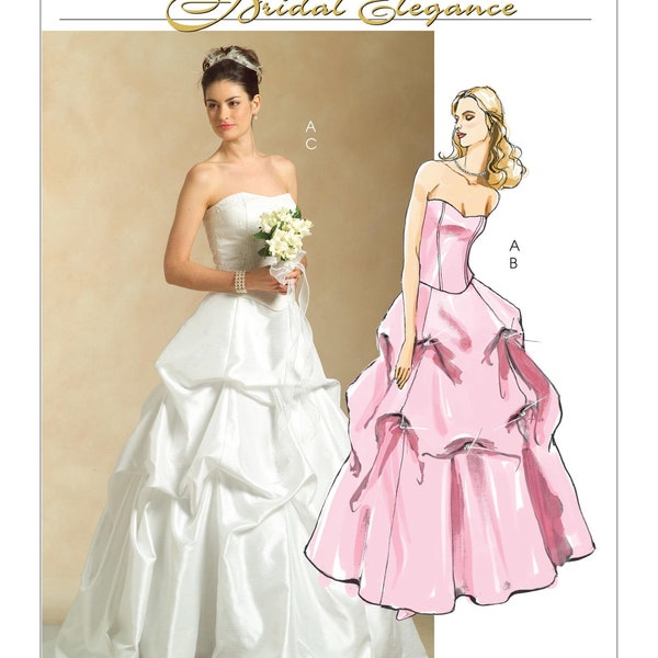 Sewing Pattern for Lined Top and Pick-Up Skirts, McCall's Pattern M5321, Bridal, Wedding Gown, Prom Dress, Special Occasion