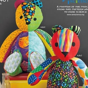 Sewing Pattern for Rare Bear Stuffed Animals, Simplicity C5461, Memory Bear, Stuffed Plushies, Bear, Stuffed Bear, Make Memory Bears, DIY