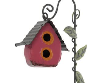 Fairy Garden Miniature Birdhouse Picks for your Fairy Garden, Fairy Garden Accessories, Fairy Garden Accents , Mini Birdhouse on Stake