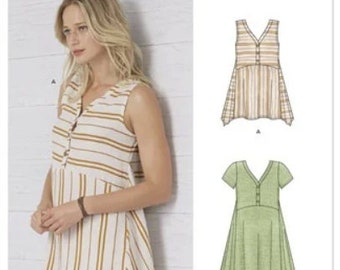 Sewing Pattern for Womens Tunic Tops in Misses Sizes, Great Summer Tops, New Look Pattern N6658, New Pattern, Womens Summer Tops
