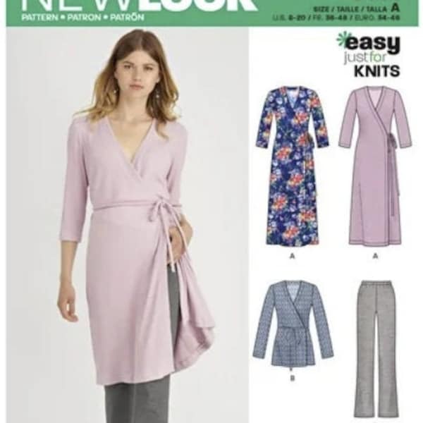 Knit Wrap Dress Etsy