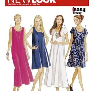 Sewing Pattern for Womens Dress in Sizes 8 - 18, Easy Sew Dress, Maxi Dress, New Look Pattern N6352, New Pattern, Great Summer Look