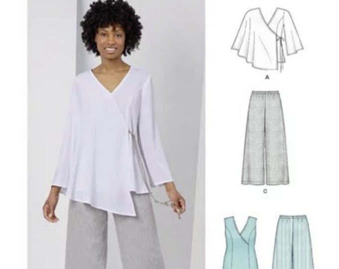 Sewing Pattern for Womens Tops and Pull on Pants, New Look Pattern 6625 ...