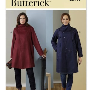 Sewing Pattern for Womens Coats, Butterick Pattern B6919, Kathrine Tilton, Loose Fit Jackets, NEW Pattern, Womens Outerwear