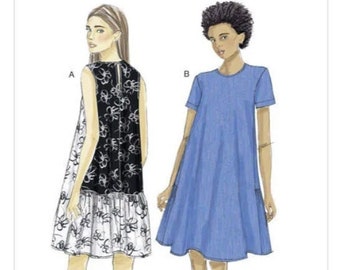 Sewing Pattern for Womens Dress, Vogue Pattern V9237, Womens Loose Fit Dress Pattern, Very Easy, New Pattern, Womens A-Line Dress, Summer
