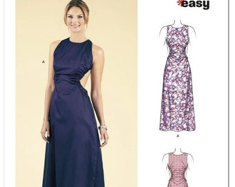 Sewing Pattern for Womens Cut Away Dress in Misses Sizes, New Look Pattern N6731, New Pattern, Easy Sewing,  Summer Dress