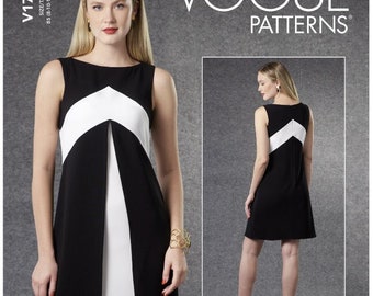 Sewing Pattern for Womens Dress, Vogue Pattern V1797,  Designer Tom and Linda Platt, V1614, Misses Designer Dress Pattern