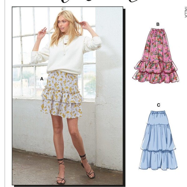 Tiered Skirt Pattern - Shop Online - Etsy