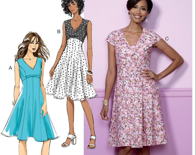 Sewing Pattern for Womens' Fit-and-flare Empire-waist - Etsy