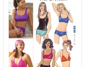 Sewing Pattern for Misses 39 Bikinis and Tankinis, Kwik Sew Pattern 3239, Womens Swimsuit Pattern, Two Piece Swim Suits, K3239