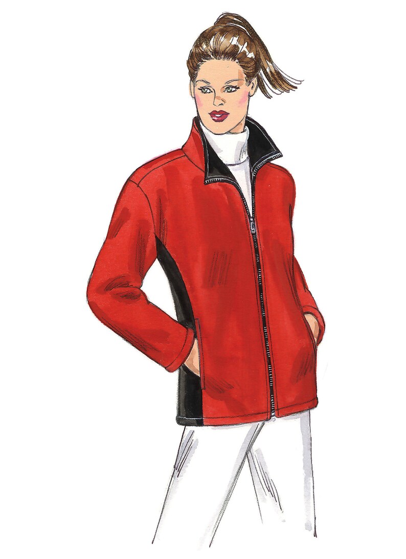 Sewing Pattern Misses' Zipfront Jackets Kwik Sew Pattern Etsy