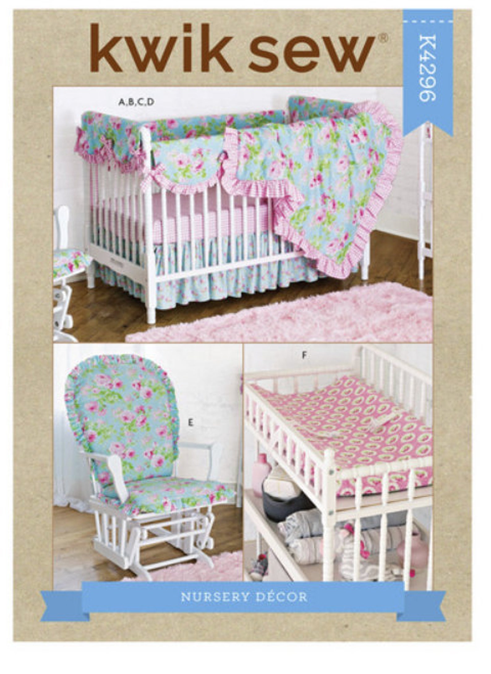 Sewing Pattern for Baby Nursery Décor Kwik Sew Pattern K4296 Etsy 日本