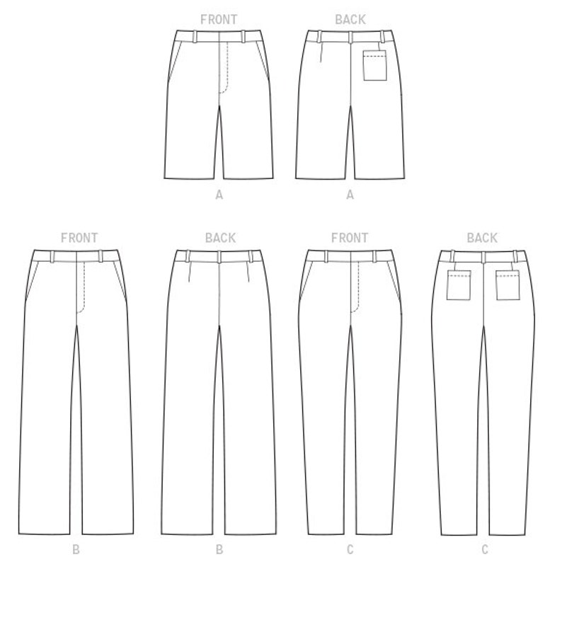 Sewing Pattern for Men's Pants or Shorts Mccalls Pattern - Etsy