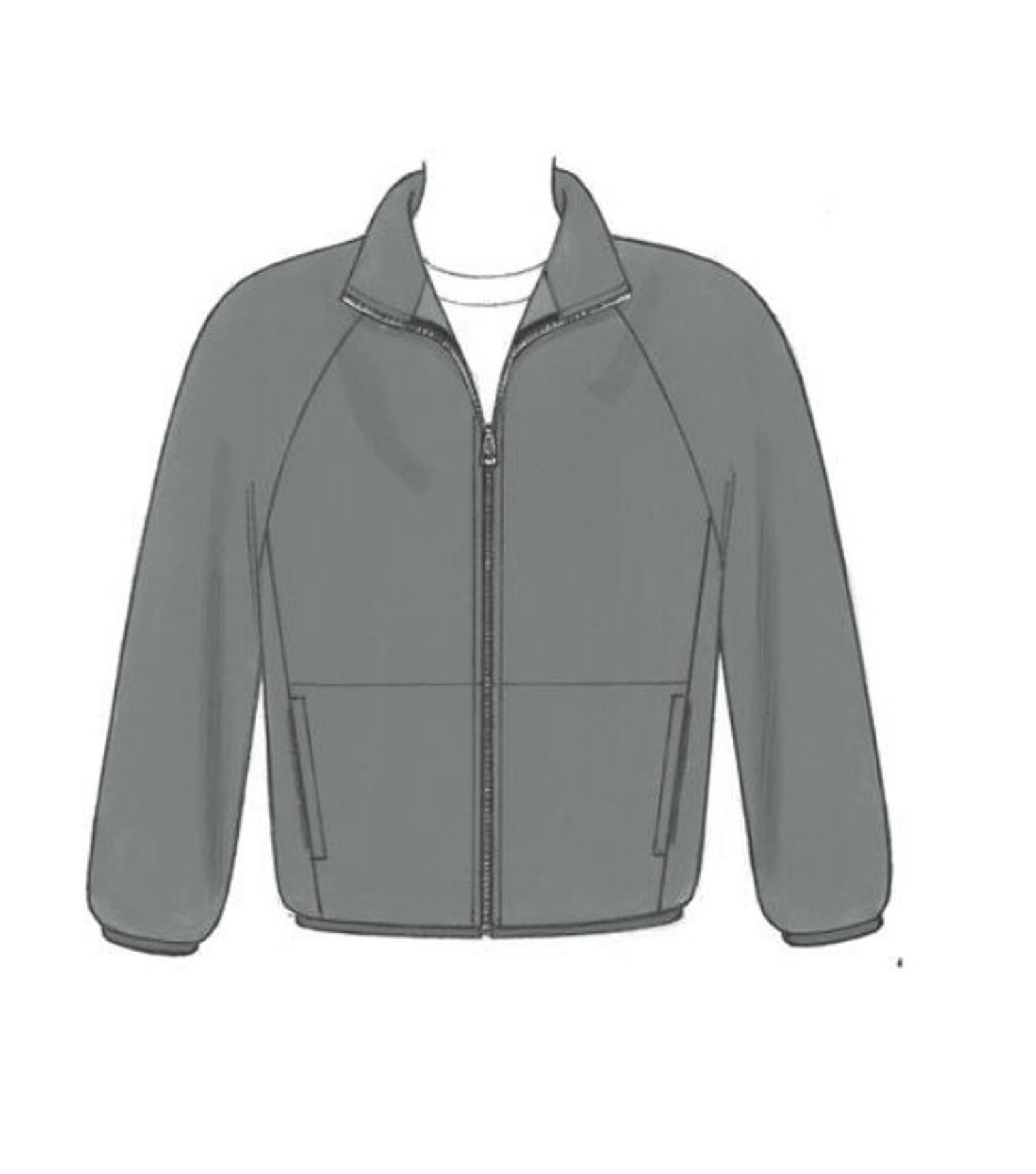 Sewing Pattern for Men's Standup Collar Jacket & Vest Etsy