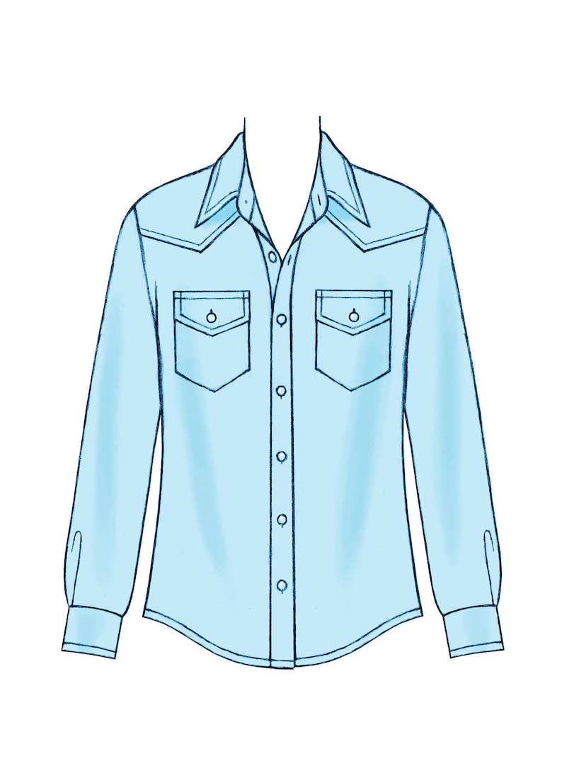 Sewing Pattern for Men's Button-down Shirts Mccalls - Etsy