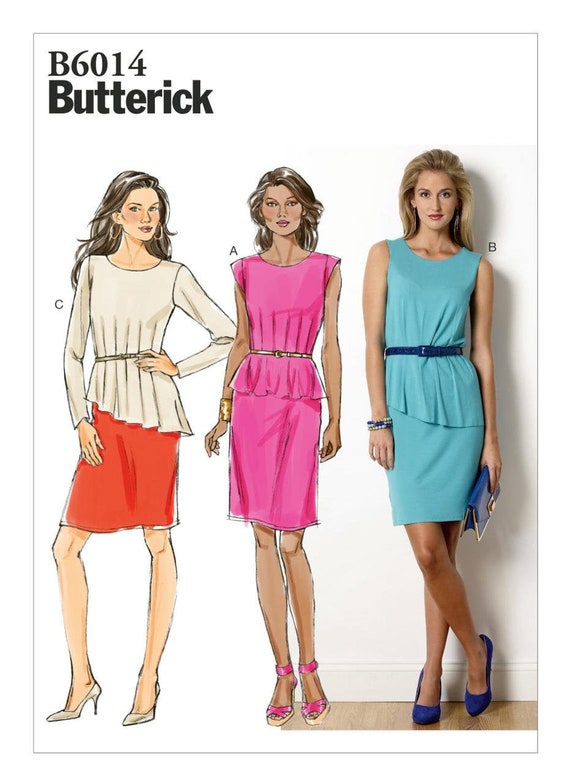 Sewing Pattern for Womens Dresses Butterick Pattern B6014 | Etsy