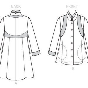 Sewing Pattern for Misses' COAT DRESS & TOP, Vogue Pattern V1592, Today ...