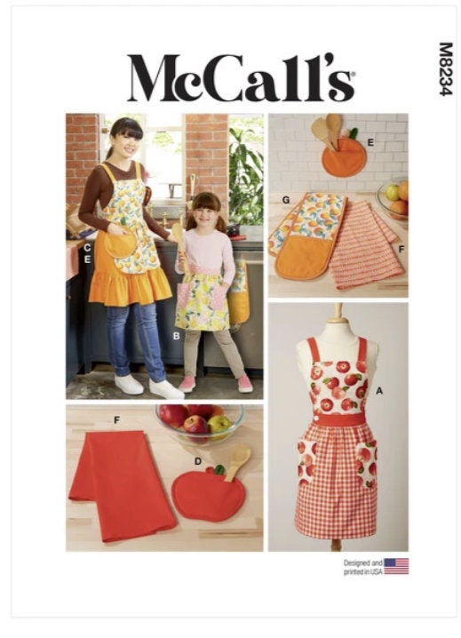 1960s Vintage McCalls Sewing Pattern Free Sample Apron Fits All –  Vintage4me2