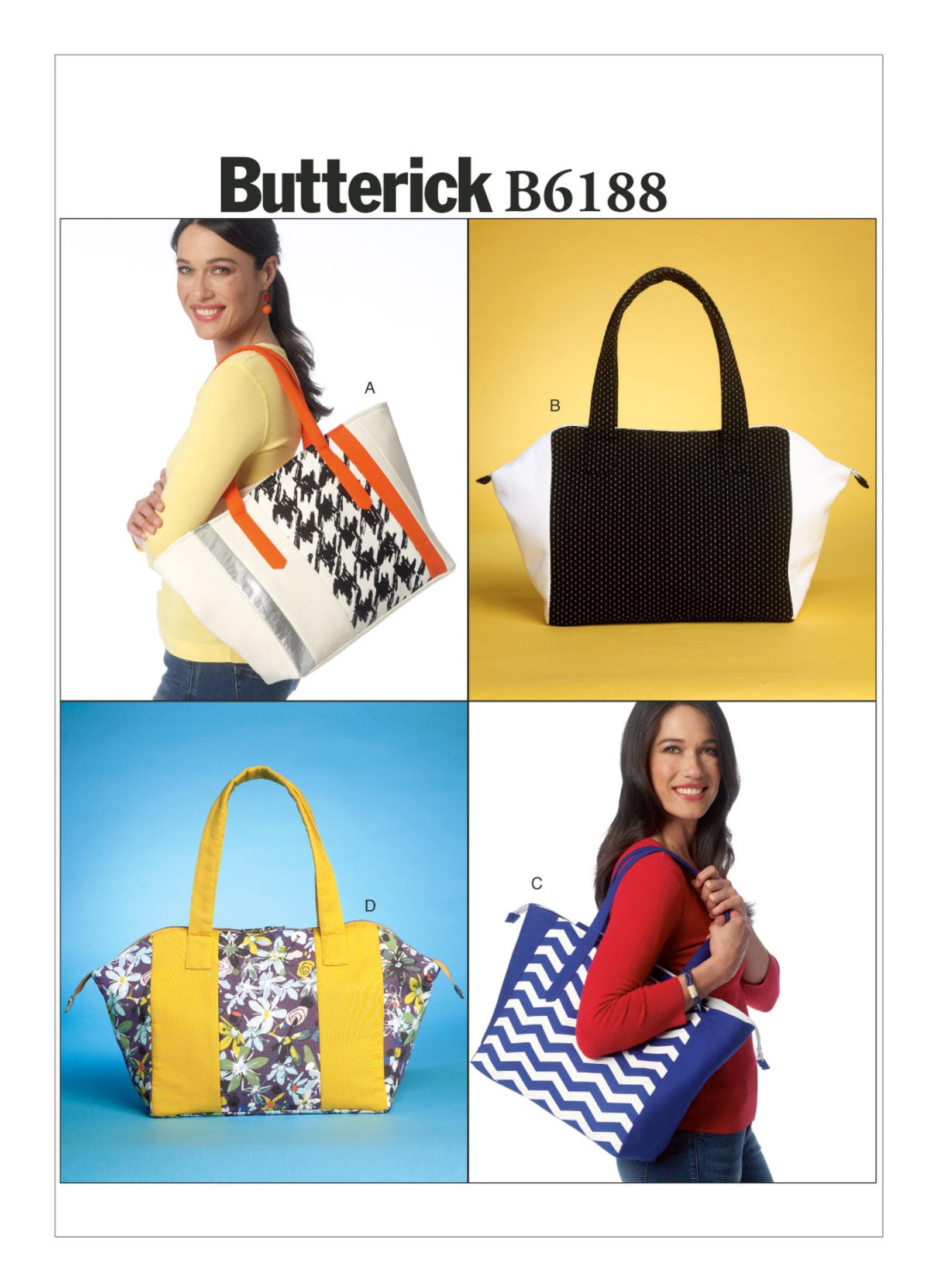 Sewing Pattern for Large Tote Bags Butterick Pattern B6188 - Etsy