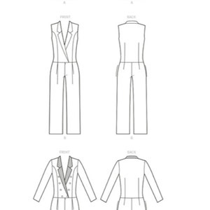 Sewing Pattern for Womens Jumpsuits, Rompers, Mccalls Pattern M8183 ...