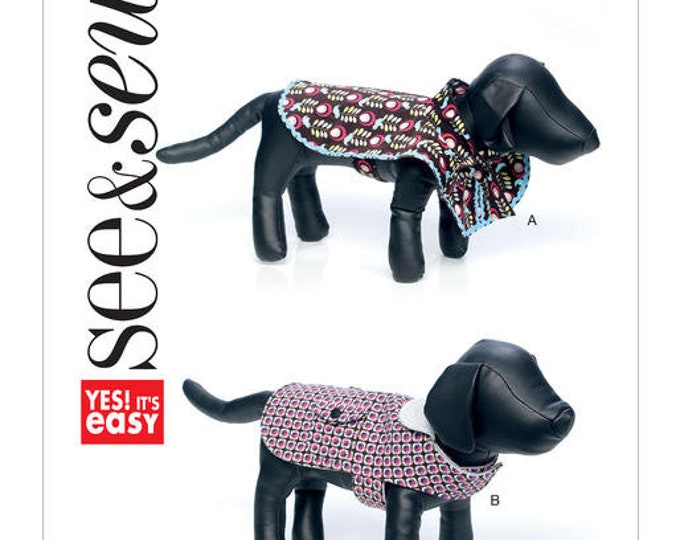 Sewing Pattern for Dogs Coat, Butterick SEE & SEW Pattern B6478, New
