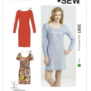 Kwik Sew 3756 Dress, Top Size: XS-S-M-L-XL Uncut Sewing Pattern