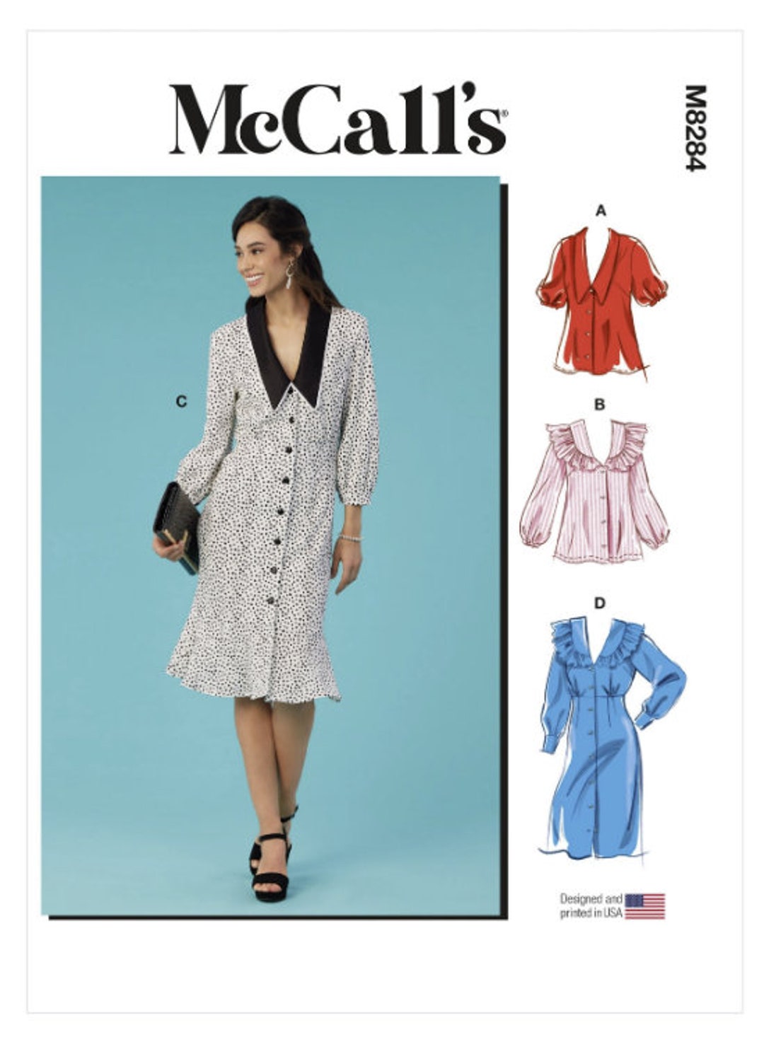 Sewing Pattern for Womens Dresses & Tops, Mccalls Pattern M8284, New